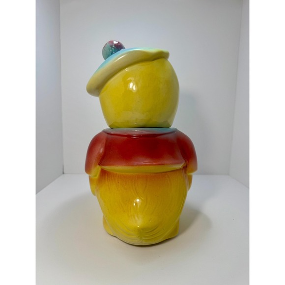 Vintage American bisque chick in a beret cookie jar - Picture 3 of 8